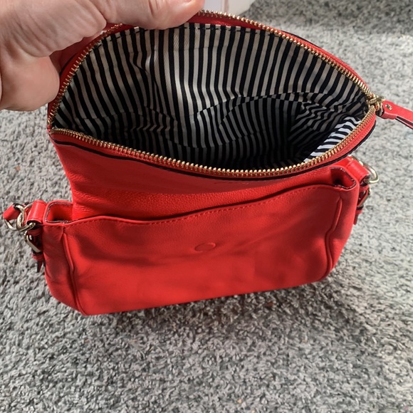 Neon coral orange Kate Spade handbag purse - Picture 9 of 9